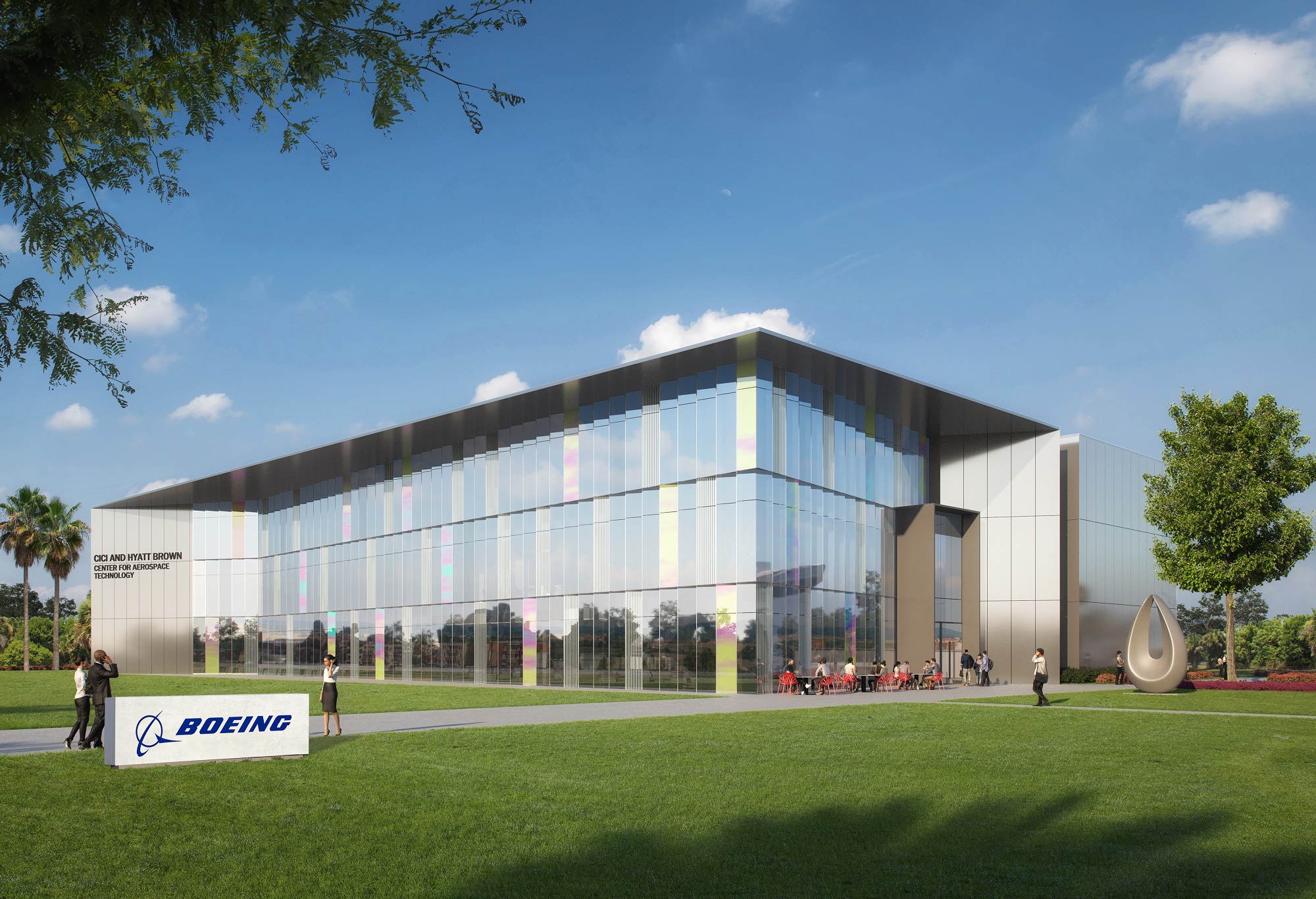 Rending image. Embry?Riddle announced that Boeing will lease the new Cici and Hyatt Brown Center for Aerospace Technology on June 11, 2024. The center will employ an expected 400 workers, through 2026. (Photo: Embry?Riddle)