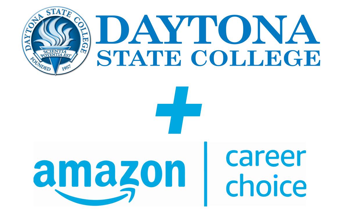 Daytona State College + Amazon Career Choice News Release link. Additional details in description.